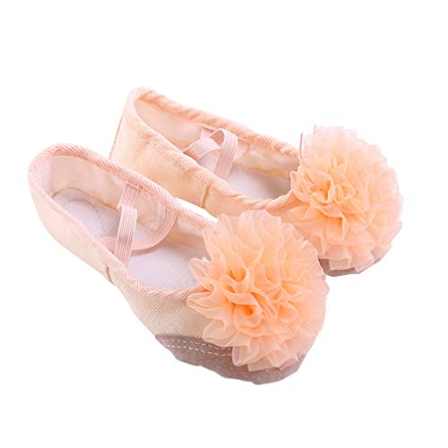 Healifty Zapatillas de Ballet para Niña Zapatillas de Ballet de Suela Completa Zapatillas de Yoga Divididas Zapatos de Danza Del Vientre para Niños Talla 25 para Niños