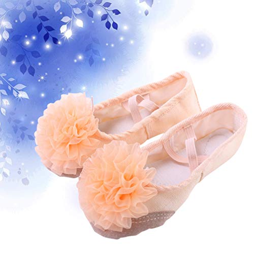 Healifty Zapatillas de Ballet para Niña Zapatillas de Ballet de Suela Completa Zapatillas de Yoga Divididas Zapatos de Danza Del Vientre para Niños Talla 25 para Niños