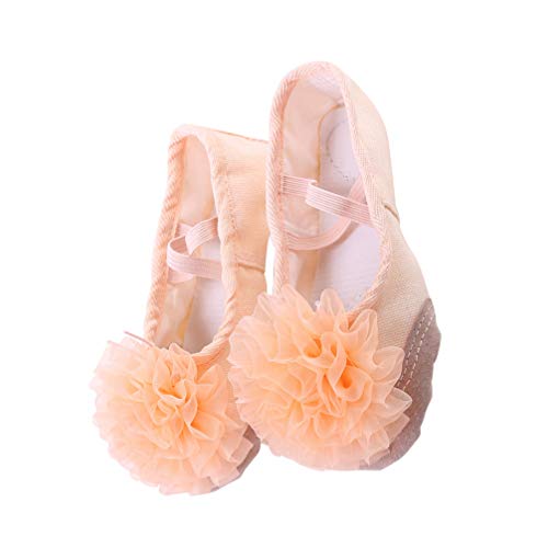 Healifty Zapatillas de Ballet para Niña Zapatillas de Ballet de Suela Completa Zapatillas de Yoga Divididas Zapatos de Danza Del Vientre para Niños Talla 25 para Niños