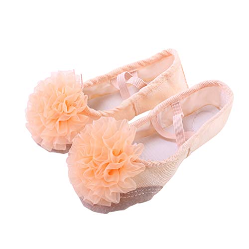 Healifty Zapatillas de Ballet para Niña Zapatillas de Ballet de Suela Completa Zapatillas de Yoga Divididas Zapatos de Danza Del Vientre para Niños Talla 25 para Niños