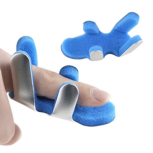 Heallily dedo 1pc férula fija aleación de aluminio esponja flexible de cubierta dedo útil protector de dedos de la manga dedo para la luxación