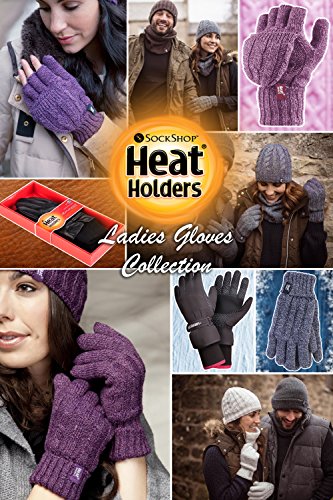 HEAT HOLDERS - Guantes Mujer Invierno Termicos Nieve en 7 Colores (S/M, Gris Claro)