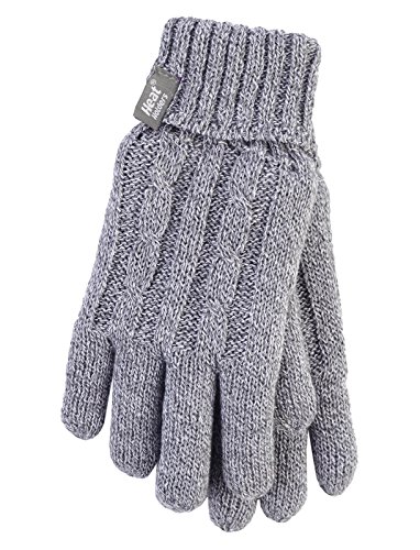 HEAT HOLDERS - Guantes Mujer Invierno Termicos Nieve en 7 Colores (S/M, Gris Claro)