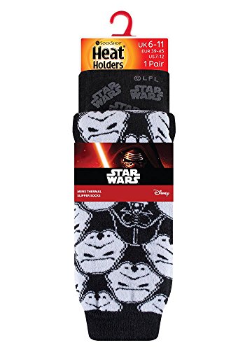 HEAT HOLDERS - Hombre Niños Disney Star Wars Calientes Fantasia Térmico Calcetines para Fans de La guerra de las galaxias (39-45 eu, Storm Trooper)