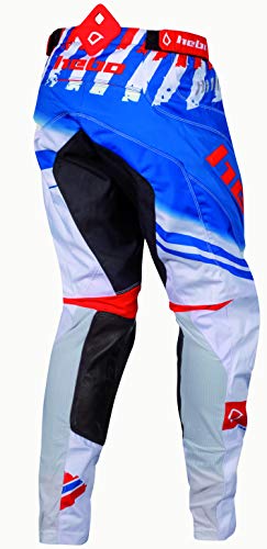 HEBO Stratos Pantalón Enduro-Cross, Adultos Unisex, Blanco, XML HEBO Stratos Pantalón Enduro-Cross, Adultos Unisex, Blanco, XML