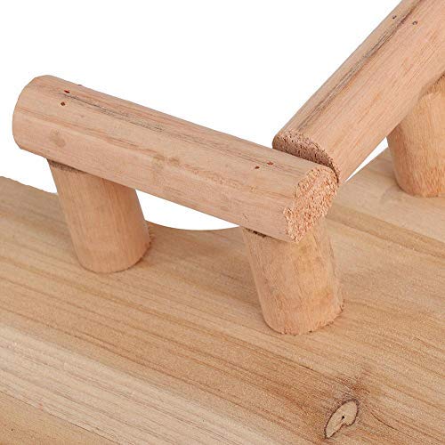 HEEPDD Plataforma de Hamster con barandillas, Forma de L Mascota de Madera Dientes abrasivos Juguete de trampolín Seguro para Masticar Puente Juguetes de pequeños Animales para Chinchilla Rata Gerbil HEEPDD Plataforma de Hamster con barandillas, Forma de L Mascota de Madera Dientes abrasivos Juguete de trampolín Seguro para Masticar Puente Juguetes de pequeños Animales para Chinchilla Rata Gerbil