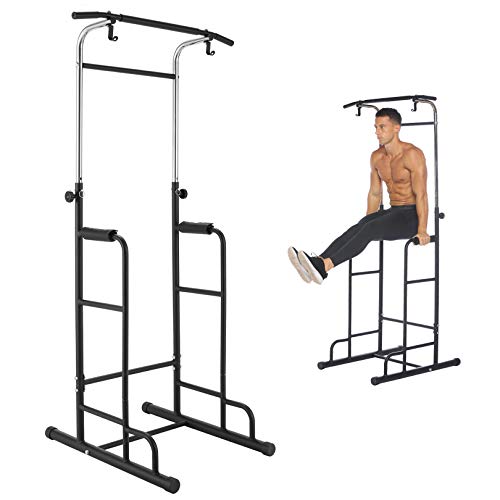 Heka Power Tower 330LBS Estación de entrenamiento ajustable Pull Up & Push Up & Dip Station Equipo de entrenamiento de fuerza multifunción Gimnasio en casa Equipo de fitness