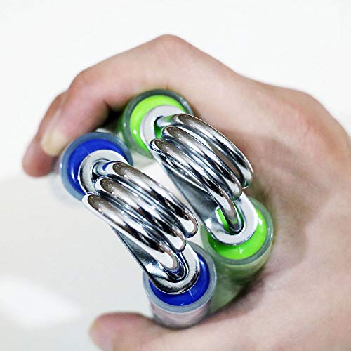 Hekit - Mancuernas para entrenamiento de dedos, antebrazos, entrenamiento de dedos, fortalecimiento de la fuerza de agarre, entrenamiento de mano, entrenamiento de antebrazos, ajustable, color azul Hekit - Mancuernas para entrenamiento de dedos, antebrazos, entrenamiento de dedos, fortalecimiento de la fuerza de agarre, entrenamiento de mano, entrenamiento de antebrazos, ajustable, color azul