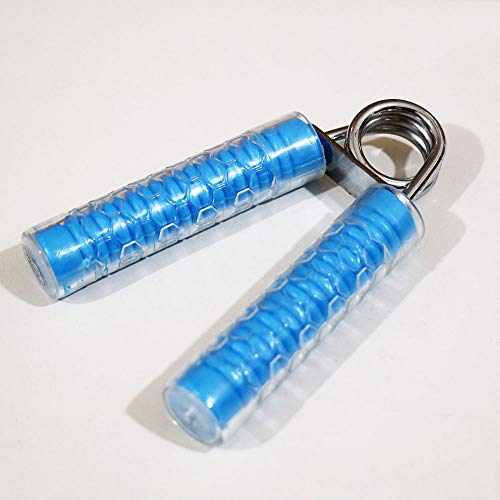 Hekit - Mancuernas para entrenamiento de dedos, antebrazos, entrenamiento de dedos, fortalecimiento de la fuerza de agarre, entrenamiento de mano, entrenamiento de antebrazos, ajustable, color azul