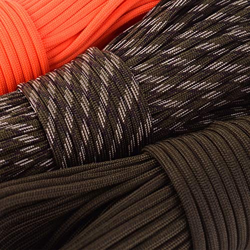 HellDoler Cuerda Paracord,30 Metros de Nylon Cuerda de Supervivencia para Camping y Otra Actividades al Aire Libre (Ejercito Verde) HellDoler Cuerda Paracord,30 Metros de Nylon Cuerda de Supervivencia para Camping y Otra Actividades al Aire Libre (Ejercito Verde)