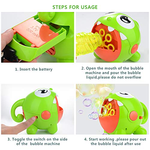 HellDoler Máquina de Burbujas,Juguete de Baño para Bebé,Soplador de Burbujas Automático con Carga USB con 1 Botella de Líquido para Niños,Fiestas de Cumpleaños,Bodas,Juegos de Interior y Aire Libre HellDoler Máquina de Burbujas,Juguete de Baño para Bebé,Soplador de Burbujas Automático con Carga USB con 1 Botella de Líquido para Niños,Fiestas de Cumpleaños,Bodas,Juegos de Interior y Aire Libre