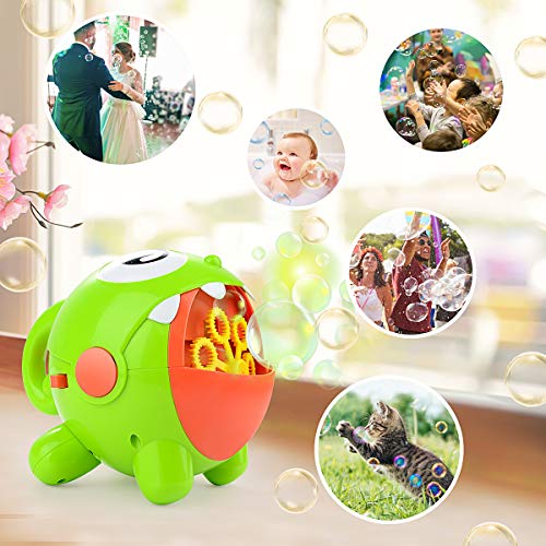 HellDoler Máquina de Burbujas,Juguete de Baño para Bebé,Soplador de Burbujas Automático con Carga USB con 1 Botella de Líquido para Niños,Fiestas de Cumpleaños,Bodas,Juegos de Interior y Aire Libre HellDoler Máquina de Burbujas,Juguete de Baño para Bebé,Soplador de Burbujas Automático con Carga USB con 1 Botella de Líquido para Niños,Fiestas de Cumpleaños,Bodas,Juegos de Interior y Aire Libre