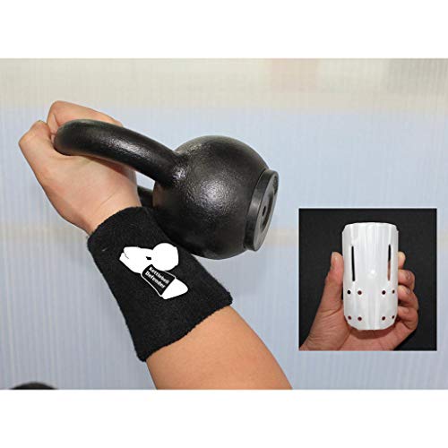 Hellery 1 Par de Protector de Muñeca Negro para Atletismo Hellery 1 Par de Protector de Muñeca Negro para Atletismo