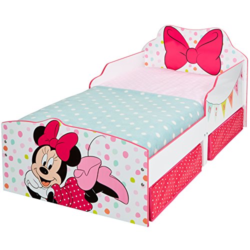 Hello Home Cama Infantil de Madera con Cajón Inferior, Blanco, 142 x 77 x 63 cm