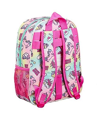 Hello Kitty 611916185, Candy Unicorns Mochila infantil adaptable a carro, Multicolor, 26 x11 x 34cm Hello Kitty 611916185, Candy Unicorns Mochila infantil adaptable a carro, Multicolor, 26 x11 x 34cm