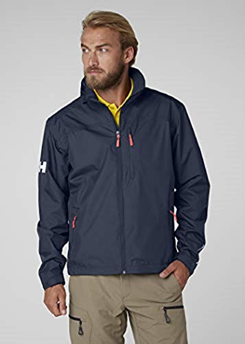 Helly Hansen Crew Midlayer Chaqueta deportiva impermeable, Hombre, Azul (Azul Navy 597), XL