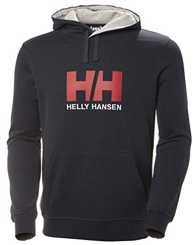 Helly Hansen Logo Hoodie - Sudadera para Hombre con Capucha, Sudadera Casual de Algodón para Uso Diario y Actividades Al Aire Libre