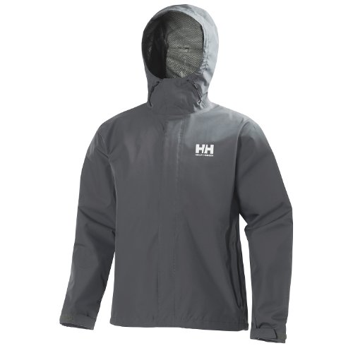 Helly Hansen Seven J Chaqueta impermeable con forro de secado rápido, cortaviento y transpirable para hombre y para uso diario