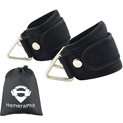HemeraPhit Correas de tobillo para máquina de cable, gimnasio, entrenamiento, tobilleras acolchadas para ejercicio de piernas HemeraPhit Correas de tobillo para máquina de cable, gimnasio, entrenamiento, tobilleras acolchadas para ejercicio de piernas