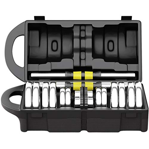 Hemy Mancuernas Mancuerna En Caja Plateada Juego De 2 Mancuernas Ajustables con Cubierta Protectora De Goma Mancuernas Core Fitness Equipo De Fitness De Doble Propósito con Barra Y Mancuernas Hemy Mancuernas Mancuerna En Caja Plateada Juego De 2 Mancuernas Ajustables con Cubierta Protectora De Goma Mancuernas Core Fitness Equipo De Fitness De Doble Propósito con Barra Y Mancuernas