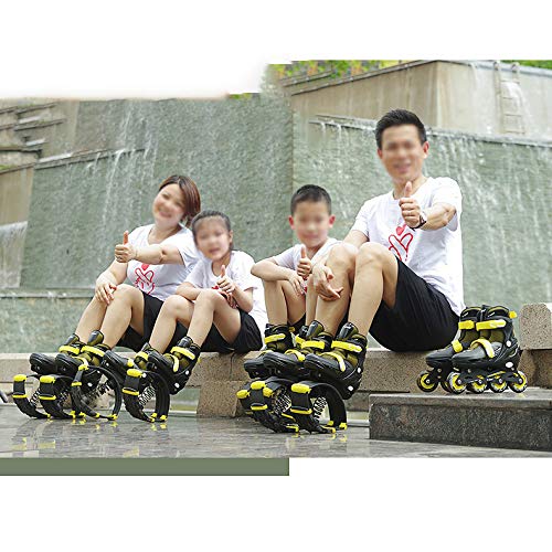 Hengqiyuan Zapatos De Salto, Niños Adolescentes Mpping Zapatos con Bloque De Polea Intercambiable, Banda De Rodadura Antideslizante Y Zapato Interior Extraíble para Facilitar La Limpieza,31~34