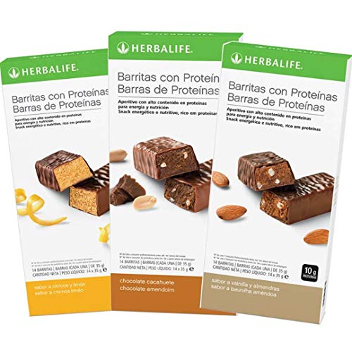 Herbalife - Barritas con Proteínas sabor a Limón 14 x 35 g Herbalife - Barritas con Proteínas sabor a Limón 14 x 35 g