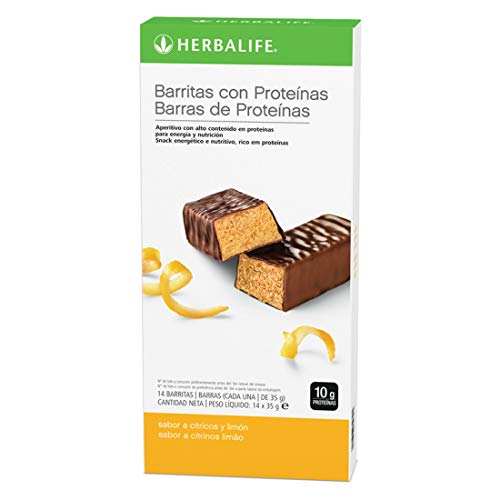 Herbalife - Barritas con Proteínas sabor a Limón 14 x 35 g