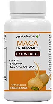Herbamour Maca | 180 Capsulas Por 6 Meses De Alta Dosis En E.S. + L-Arginina + Vitamina B6 + Zinc + Taurina + Guaraná + Maca Peruana Con Extracto De Maca Andina | Proporción 10:1 | Calidad Italiana Herbamour Maca | 180 Capsulas Por 6 Meses De Alta Dosis En E.S. + L-Arginina + Vitamina B6 + Zinc + Taurina + Guaraná + Maca Peruana Con Extracto De Maca Andina | Proporción 10:1 | Calidad Italiana