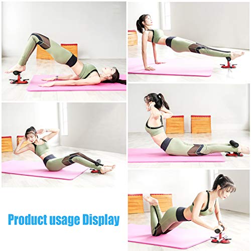 Herefun Barra de Abdominales de Auto-succión Portátil, Sit Up Dispositivo Auto Succión Sit-Up Equipo Abdominal Ajustable Sit Up Bar Dispositivo Abdominal, Dispositivo Auxiliar de Abdominales (Red) Herefun Barra de Abdominales de Auto-succión Portátil, Sit Up Dispositivo Auto Succión Sit-Up Equipo Abdominal Ajustable Sit Up Bar Dispositivo Abdominal, Dispositivo Auxiliar de Abdominales (Red)
