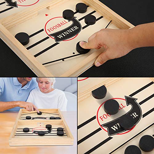 Herefun Hockey de Madera, Juego de Mesa de Hockey Juego de Hockey de Escritorio Juego de Air Hockey Portatil Interacción Entre Padres e Hijos Actividades de reunión Familiar(20*Ajedrez) (A) Herefun Hockey de Madera, Juego de Mesa de Hockey Juego de Hockey de Escritorio Juego de Air Hockey Portatil Interacción Entre Padres e Hijos Actividades de reunión Familiar(20*Ajedrez) (A)