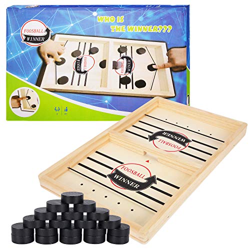 Herefun Hockey de Madera, Juego de Mesa de Hockey Juego de Hockey de Escritorio Juego de Air Hockey Portatil Interacción Entre Padres e Hijos Actividades de reunión Familiar(20*Ajedrez) (A) Herefun Hockey de Madera, Juego de Mesa de Hockey Juego de Hockey de Escritorio Juego de Air Hockey Portatil Interacción Entre Padres e Hijos Actividades de reunión Familiar(20*Ajedrez) (A)
