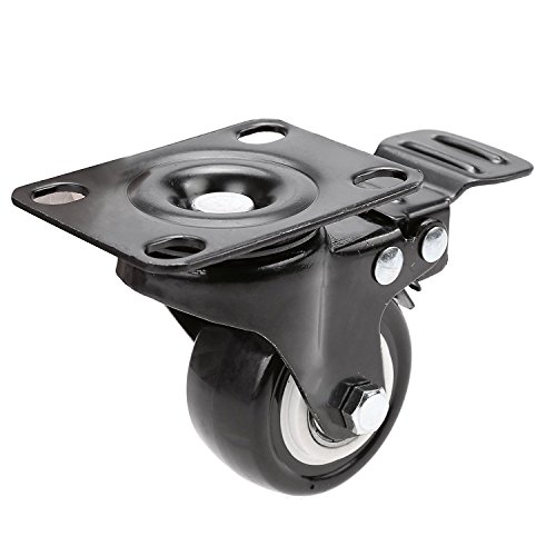 Herenear 50mm Ruedas Pivotantes ruedas giratorias para Muebles con Carga Mayor de 400Kg Set de 4 Ruedas de Hierro con Freno de Goma Negro (type 1) Herenear 50mm Ruedas Pivotantes ruedas giratorias para Muebles con Carga Mayor de 400Kg Set de 4 Ruedas de Hierro con Freno de Goma Negro (type 1)