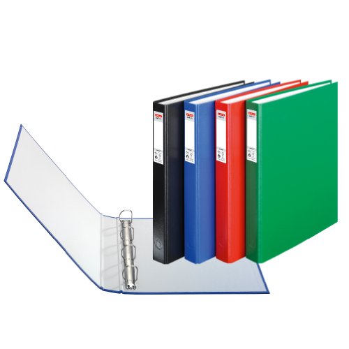 Herlitz Protect - Lote de archivadores con 4 anillas (3 unidades, A4), varios colores Herlitz Protect - Lote de archivadores con 4 anillas (3 unidades, A4), varios colores