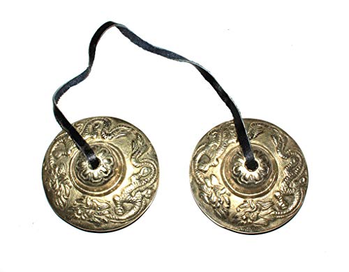 HERMOSA BUDISTAS TIBETANOS Chakra del Corazón Tingsha CYMBALS Reik, CLARO I ESPACIO , AID meditación, la música , sobre el cordón de cuero ; 6cm DIA. RELIEVE CON 2 TIBETANOS dragones ; IDEA REGALO inusual único - Vendido por dones espirituales . Por lo ge HERMOSA BUDISTAS TIBETANOS Chakra del Corazón Tingsha CYMBALS Reik, CLARO I ESPACIO , AID meditación, la música , sobre el cordón de cuero ; 6cm DIA. RELIEVE CON 2 TIBETANOS dragones ; IDEA REGALO inusual único - Vendido por dones espirituales . Por lo ge