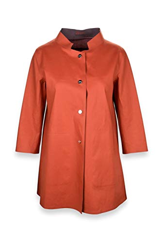 Herno Chaqueta Naranja Reversible EN Algodón Alineado, Mujer, Talla 42.