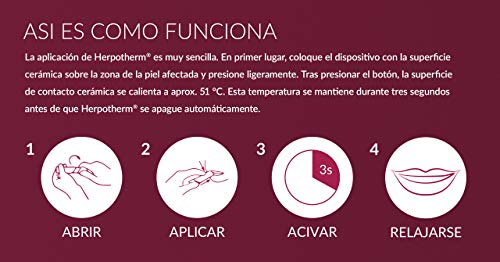 Herpotherm para herpes labiales y vesículas - tratamiento del herpes sin sustancias químicas