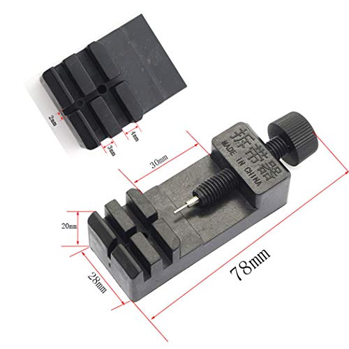 Herramienta de cambio de banda de reloj Herramienta de corte de banda de acero Cambio de herramienta de longitud de banda de reloj Conjunto de herramientas de desmontaje de tira multifuncional