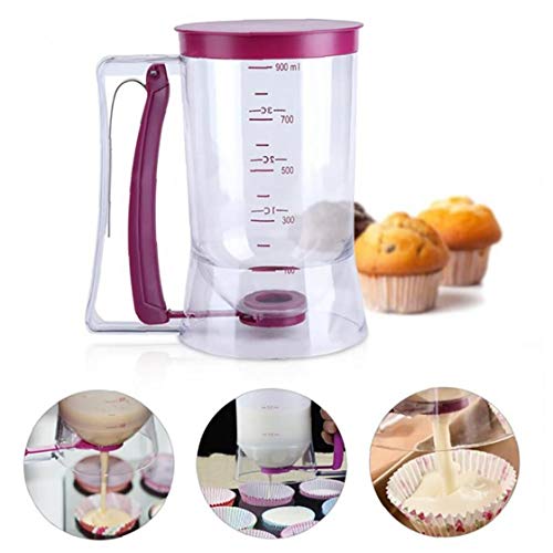 Herramienta Dispensador 1pc Magdalena Talud Con La Etiqueta De Medición Fácil Limpieza: Sin Goteo Del Dispensador 900 Ml Masa Capacidad Conveniente Herramienta Dispensador 1pc Magdalena Talud Con La Etiqueta De Medición Fácil Limpieza: Sin Goteo Del Dispensador 900 Ml Masa Capacidad Conveniente