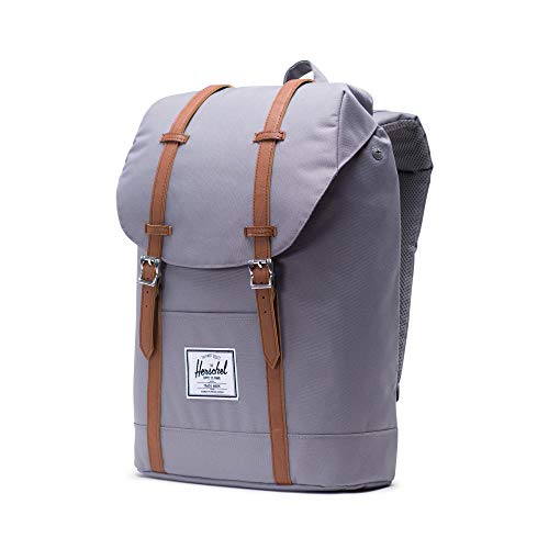 Herschel Retreat Backpack - Mochila casual unisex, Gris (Grey), 23 L