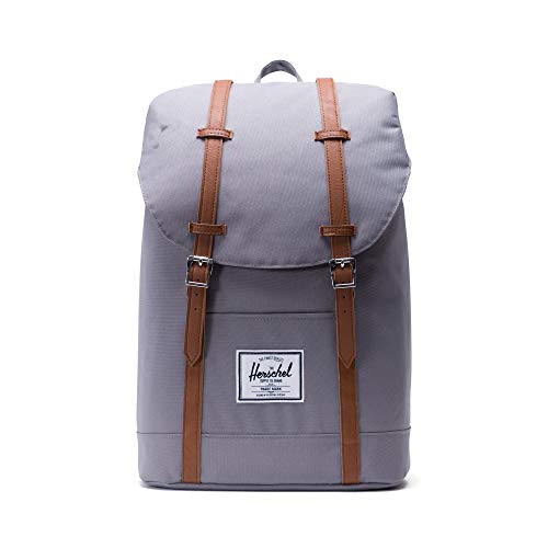 Herschel Retreat Backpack - Mochila casual unisex, Gris (Grey), 23 L