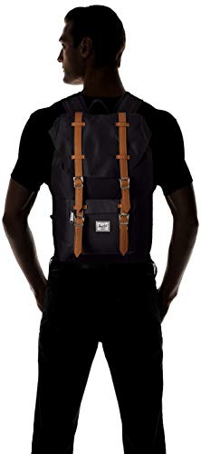 Herschel Supply Co. Little America, Mochila de a diario Unisex Adulto, Negro (Black/Brown), Talla única Herschel Supply Co. Little America, Mochila de a diario Unisex Adulto, Negro (Black/Brown), Talla única