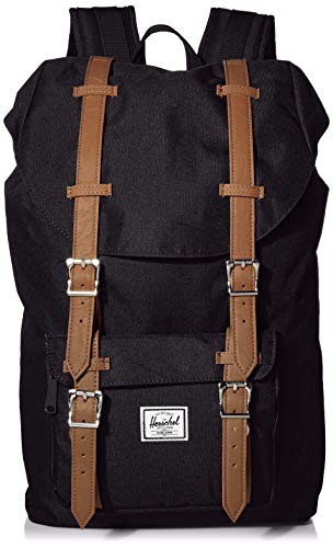 Herschel Supply Co. Little America, Mochila de a diario Unisex Adulto, Negro (Black/Brown), Talla única Herschel Supply Co. Little America, Mochila de a diario Unisex Adulto, Negro (Black/Brown), Talla única