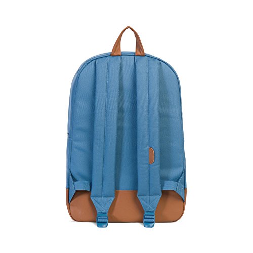 Herschel Supply Co. Patrimonio mochila, Stellar/Tan Synthetic Leather (azul) - 10007-01334-OS