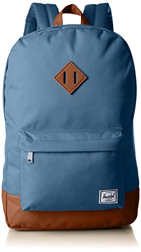 Herschel Supply Co. Patrimonio mochila, Stellar/Tan Synthetic Leather (azul) - 10007-01334-OS