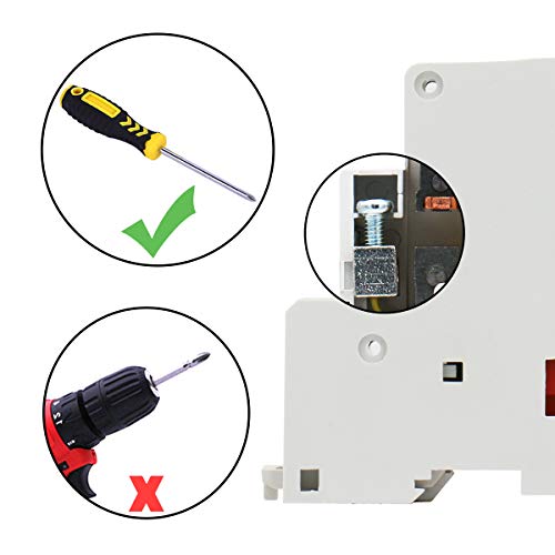 Heschen Contactor de CA del hogar CT1-25 2 polos dos normalmente abiertos 220V/230V Voltaje de la bobina 35 mm Montaje en riel DIN