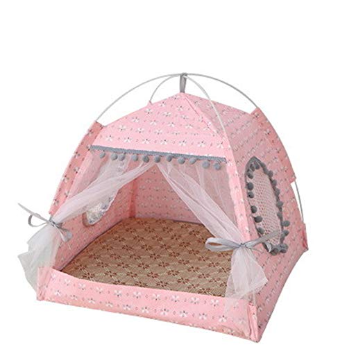 Hey shop El verano de la arena de gato pequeño perro verano gato pequeña tienda de campaña caseta extraíble y lavable plegable nido para mascotas Hey shop El verano de la arena de gato pequeño perro verano gato pequeña tienda de campaña caseta extraíble y lavable plegable nido para mascotas