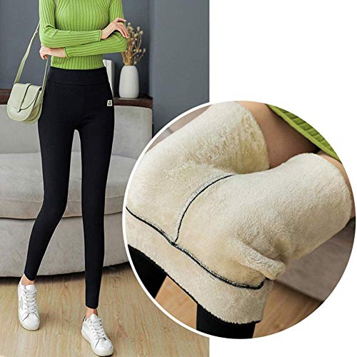 Heyzen Super Thick Cashmere Wool Leggings,Ladies Winter Plush Warm High Waist Elastic Slim Pants,Solid Winter Warm Tight Thick Leggings (Black, M) Heyzen Super Thick Cashmere Wool Leggings,Ladies Winter Plush Warm High Waist Elastic Slim Pants,Solid Winter Warm Tight Thick Leggings (Black, M)