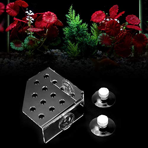 Hffheer Coral Rack Acrílico Coral Frag Rack Soporte Planta Estante con Ventosa para pecera Suministros de Acuario Planta Que sostiene Suministros Marinos