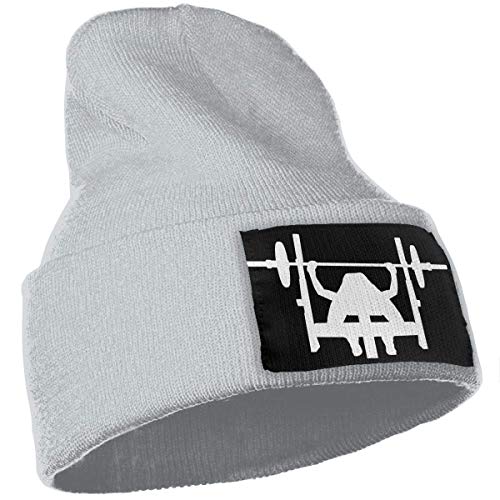 hgdfhfgd Gorro de Punto Suave para Hombres, Mujeres, 100% ácido acrílico Powerlifting Press de Banco Gorro Beanie Keep Warm 2616