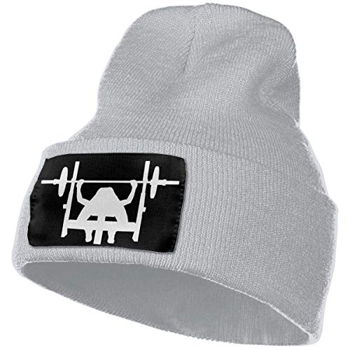 hgdfhfgd Gorro de Punto Suave para Hombres, Mujeres, 100% ácido acrílico Powerlifting Press de Banco Gorro Beanie Keep Warm 2616